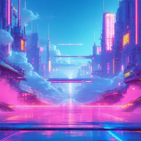 Giorgia Meloni Reimagined in Neonpunk Chrome