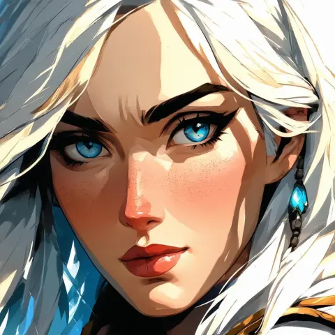 Cirilla Closeup in Bold Cutout Colors