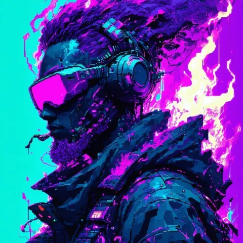 Pixel Street Goon of Purple Lava