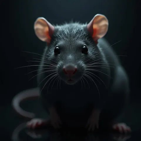 Cinematic Rat With a Lysoform Face