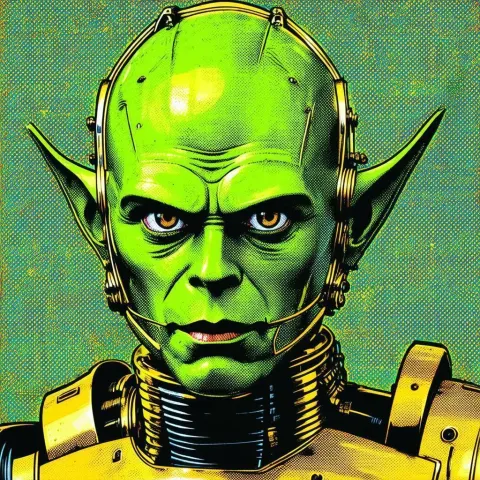 C3PO as a Green Goblin Pop Icon