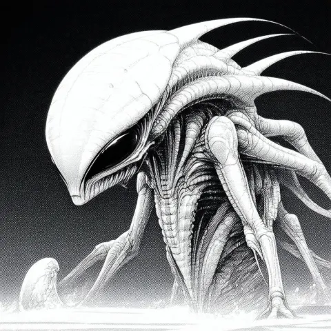 Enigmatic Alien Creature on Delta Film