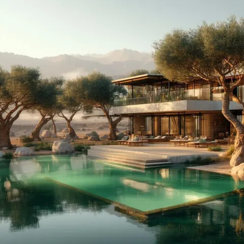Olive Grove Desert Lodges With Infinity Pools
