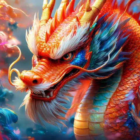 Ultradetailed Dragon in Photographic ColorPlus Style