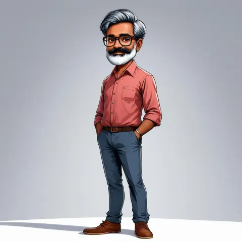 Funko Pop Style Indian Gentleman Portrait