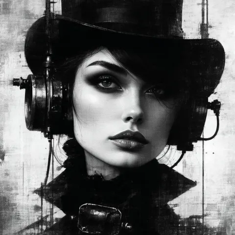 Lofi Steampunk Portrait On Fomapan Film