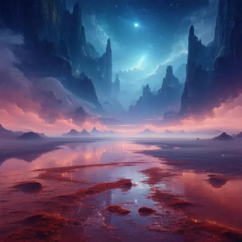 Symmetrical Landscape Of A Melancholic Dream