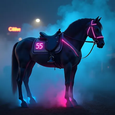 Neon Cyberhorse Fifty Five In Mist