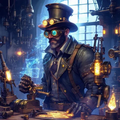 Team Fortress Engineer In Magical Workshop