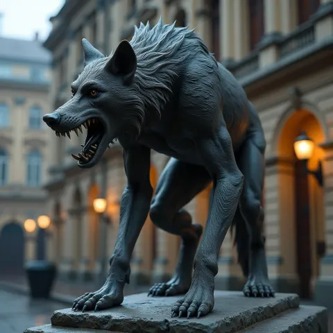 Werewolf Perched On Lviv Opera House