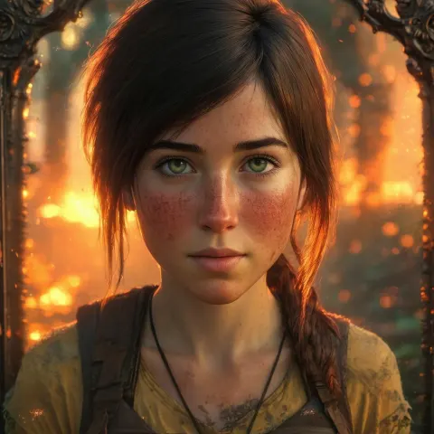 Ellie In Golden Fantasy Cover Art