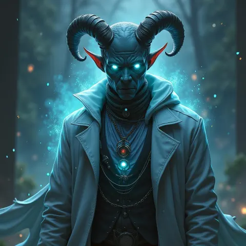 Tiefling Doctor With Cybernetic Enhancements