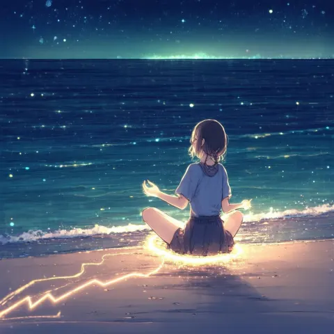 Starlight Landing In A Girl's Hands
