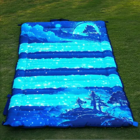 Manga Camping Mat With Glowing Luminescent Strips