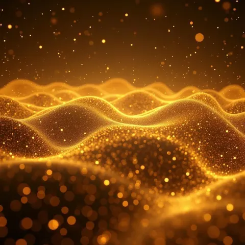 Golden Network Curves on a Cinematic Poster