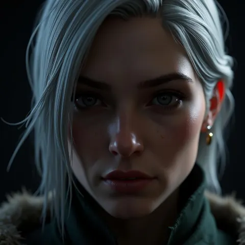 Volumetric 3D Sculpt of Ciri From The Witcher