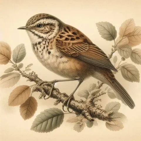Detailed Naturalist Illustration of Bird