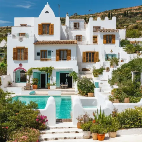 Animated Eco Andalusian Houses With Whimsical Characters