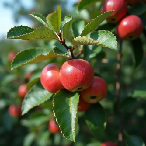 Red Apples Glowing on Vivid CineStill Film