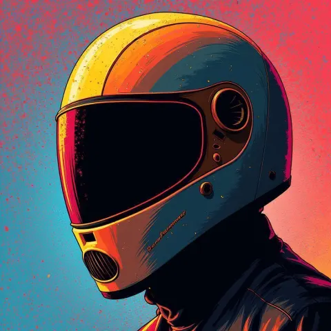 Pop Art Tribute to Guy Manuel Helmet