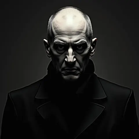 Hannibal Lecter in Stark Photographic Contrast