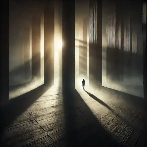 Dramatic Light and Shadow Visual Narrative