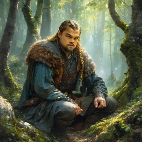 Leonardo DiCaprio as Gimli in Mythic Forest