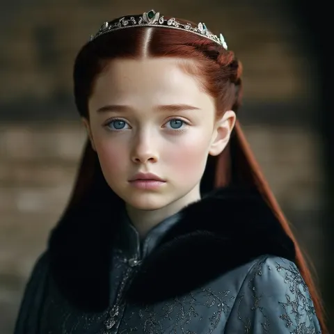 Timeless CineStill Portrait of Little Sansa Stark