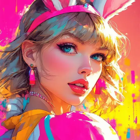 Taylor Swift as Lola Bunny in Manga
