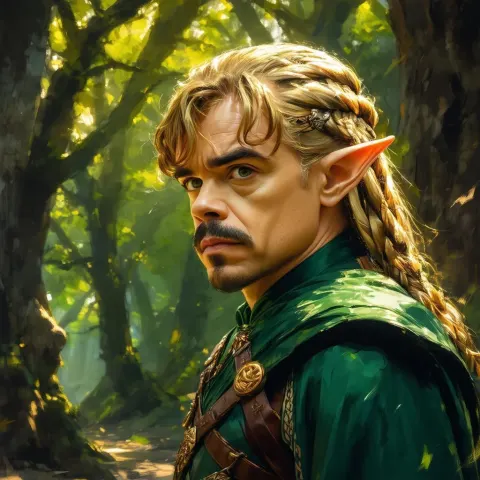 Peter Dinklage as Legolas in Ghibli Style