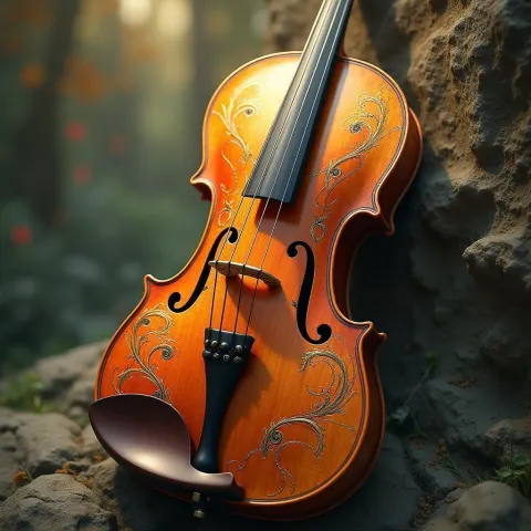 Runed Violin Back in Ethereal Fantasy Colors