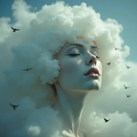 Moody Tri X Portrait of a Cloud Goddess