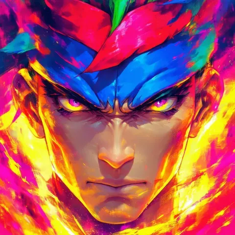 Vega of Street Fighter in Vibrant Anime