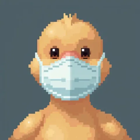 Eight Bit Goose in a Medical Mask