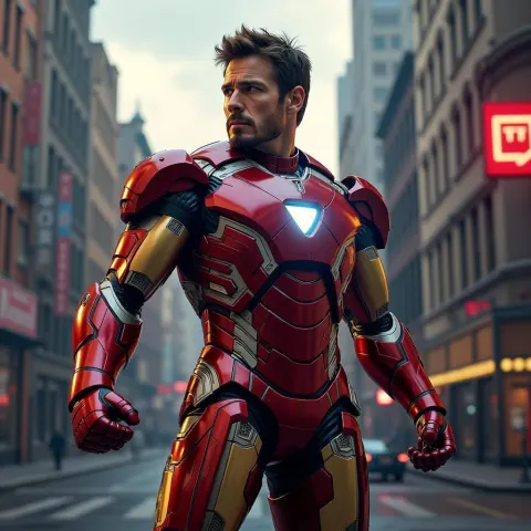 Clark Gable as Iron Man Movie Poster