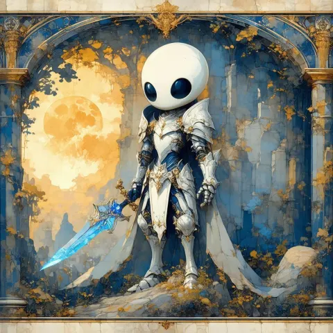 Hollow Knight as Titan in Grand Fresco