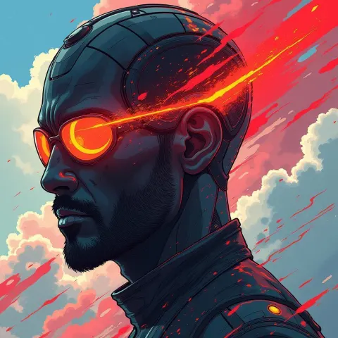 Steve Jobs in a Sci Fi Manga World