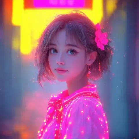 Cardcaptor Sakura Rendered in Vivid Neon