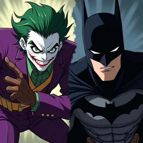 Joker the Hero Versus Brooding Batman