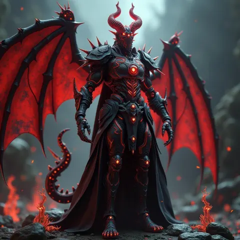 Cybernetic Demon Duke of Hell in 3D