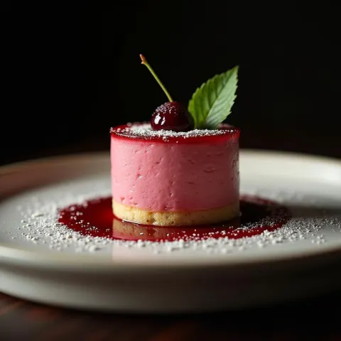 Michelin Star Dessert in Stark Delta Contrast