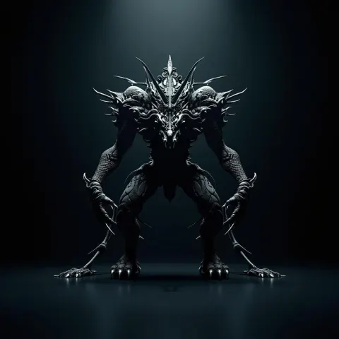 Mechanical Fractal Predator in a Dark Room