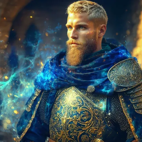 Nordic Monk in Enchanted Byzantine Armor