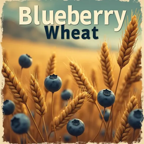 Vintage Travel Poster for Blueberry Wheat