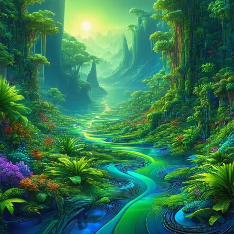 DMT Island Paradise of Perfect Patterns