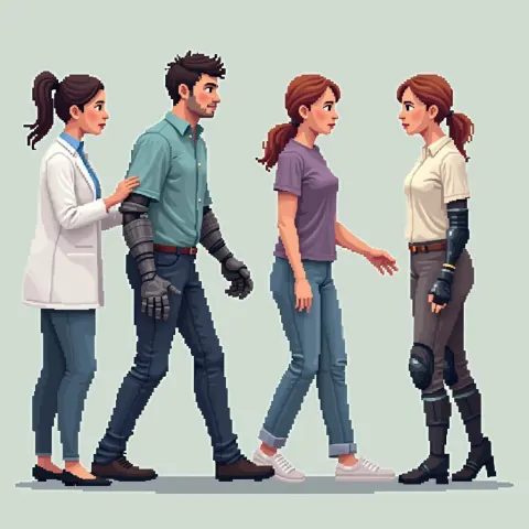 Pixel Clinic of Prosthetic Walking Trainees