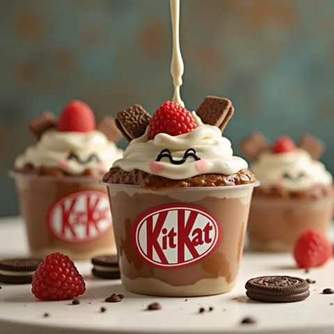 Claymation KitKat and Oreo Pudding Party