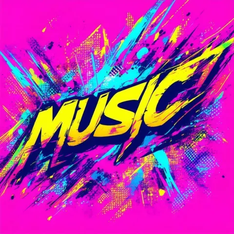 Electrifying Anime Music Logo in Motion
