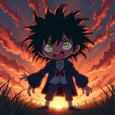 The Babadook as Vivid Anime Key Visual