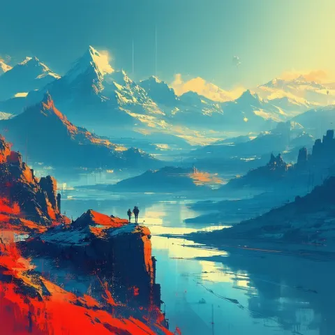 AAA Concept Art With Bold Typography